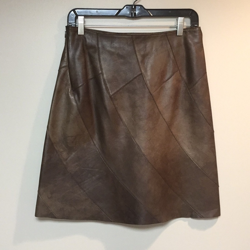 Elie Tahari leather skirt